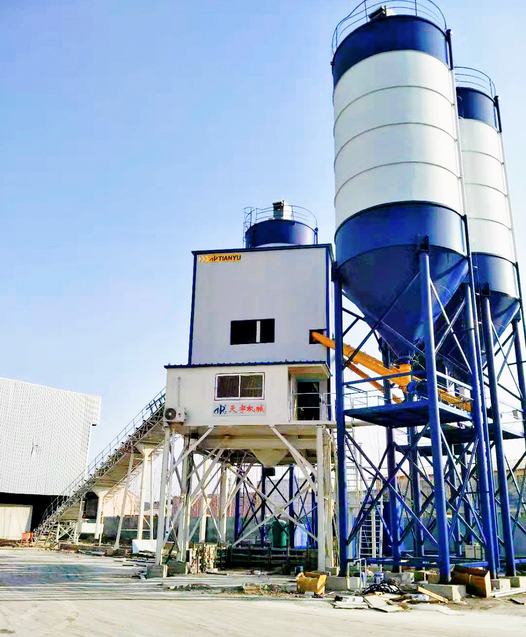 混凝土攪拌站，天宇機(jī)械，180混凝土攪拌站